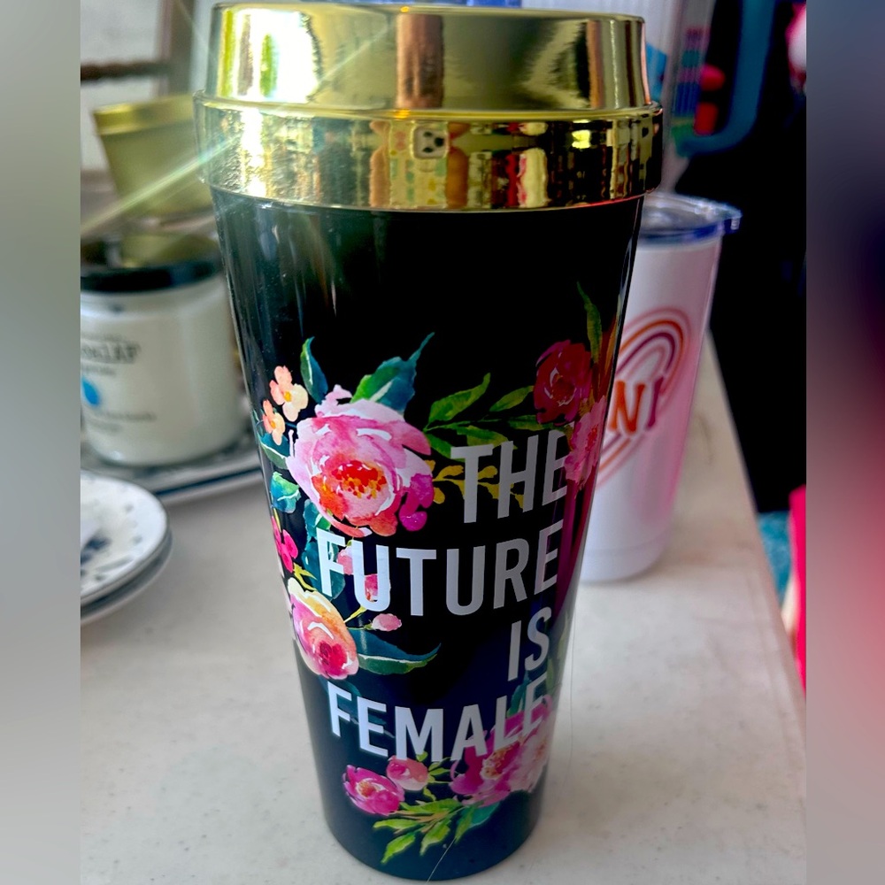 The Future is Female 16 oz coffee tumbler :) perfect Christmas gift